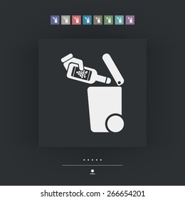 Separate waste collection icon