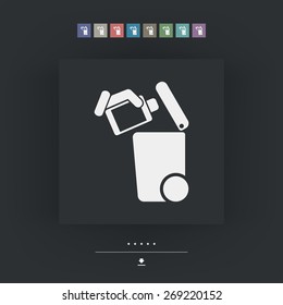 Separate waste collection icon
