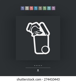 Separate waste collection icon