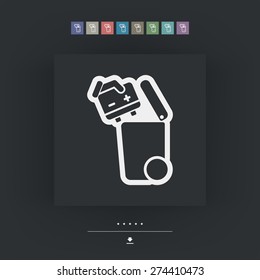 Separate waste collection icon