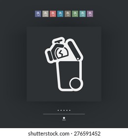 Separate waste collection icon