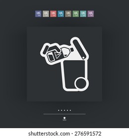 Separate waste collection icon