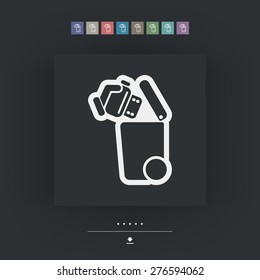 Separate waste collection icon
