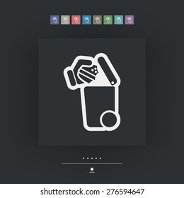 Separate waste collection icon