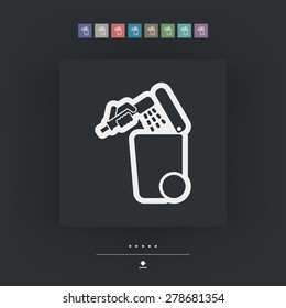 Separate waste collection icon