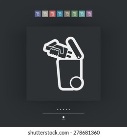 Separate waste collection icon