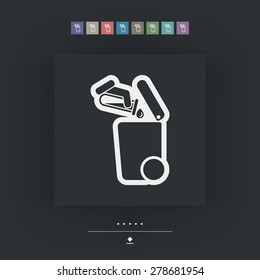Separate waste collection icon