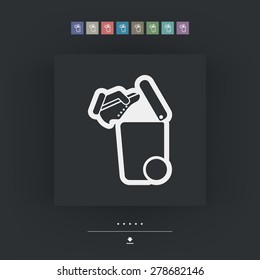 Separate waste collection icon