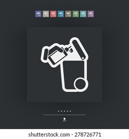 Separate waste collection icon