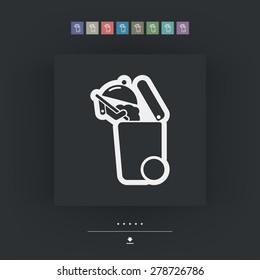 Separate waste collection icon