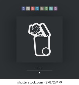Separate waste collection icon