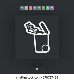 Separate waste collection icon
