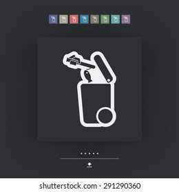 Separate waste collection icon