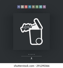 Separate waste collection icon
