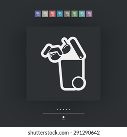 Separate waste collection icon