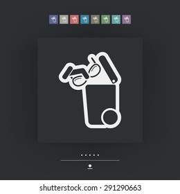 Separate waste collection icon