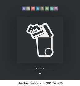 Separate waste collection icon