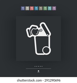 Separate waste collection icon