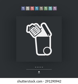Separate waste collection icon