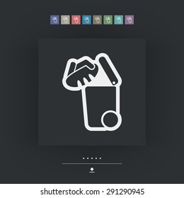 Separate waste collection icon