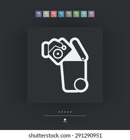 Separate waste collection icon