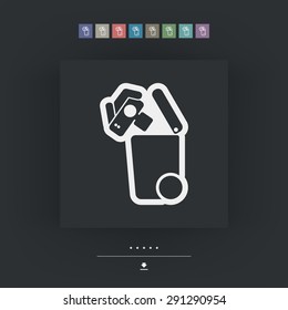 Separate waste collection icon