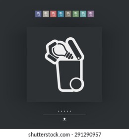 Separate waste collection icon