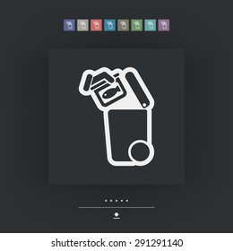 Separate waste collection icon
