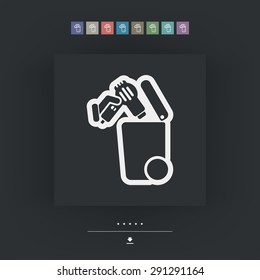 Separate waste collection icon