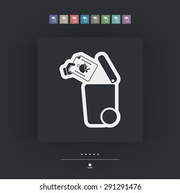 Separate waste collection icon