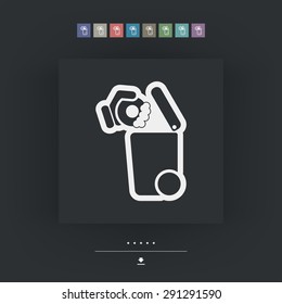 Separate waste collection icon