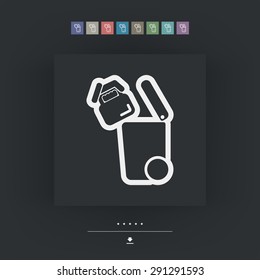 Separate waste collection icon