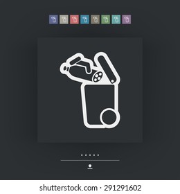 Separate waste collection icon