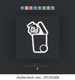 Separate waste collection icon