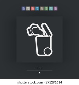 Separate waste collection icon