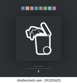 Separate waste collection icon