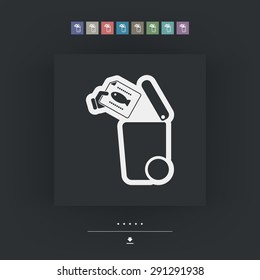 Separate waste collection icon