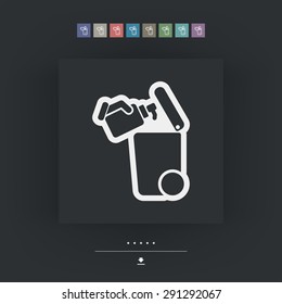 Separate waste collection icon