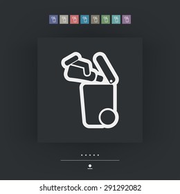 Separate waste collection icon