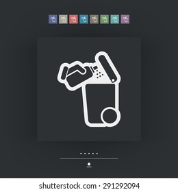 Separate waste collection icon