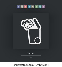 Separate waste collection icon