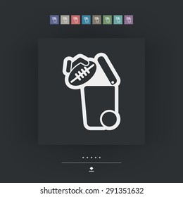 Separate waste collection icon