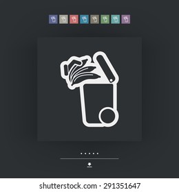 Separate waste collection icon