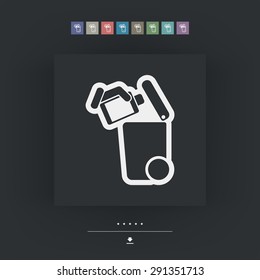 Separate waste collection icon