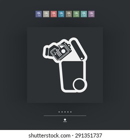 Separate waste collection icon