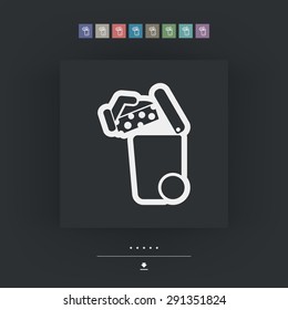 Separate waste collection icon