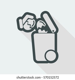 Separate waste collection icon