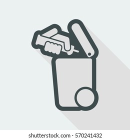 Separate waste collection icon
