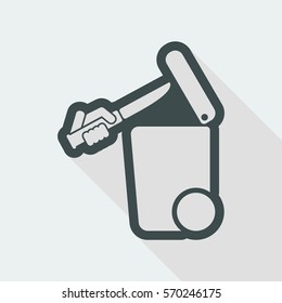 Separate waste collection icon