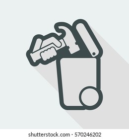 Separate waste collection icon